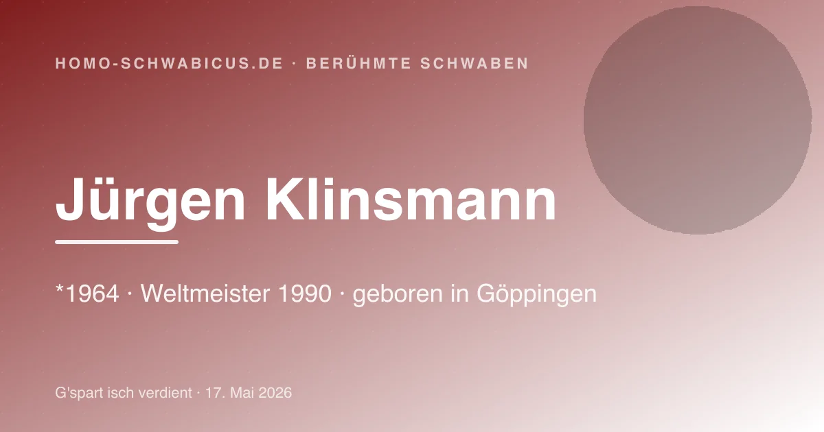 Jürgen Klinsmann — Weltmeister