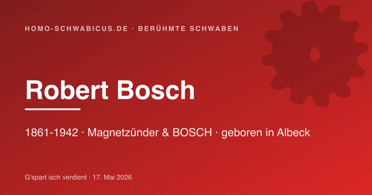 Robert Bosch — Industriepionier