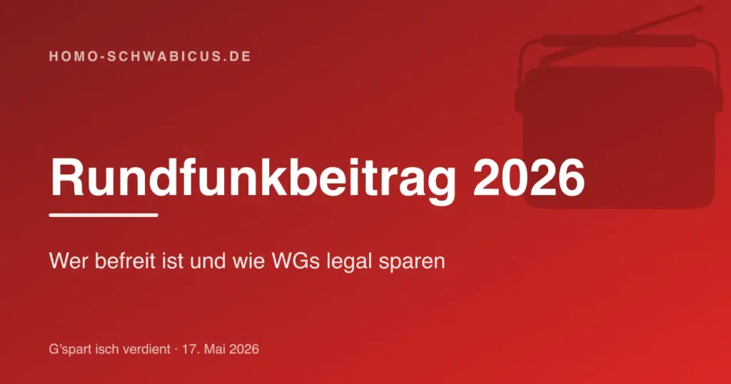Rundfunkbeitrag 2026: Wer befreit ist und wie WGs legal sparen